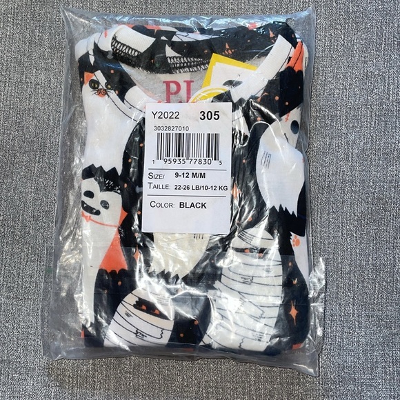 The Children’s Place PJ Place Glow in the Dark Spooky Halloween Pajamas - Picture 5 of 7